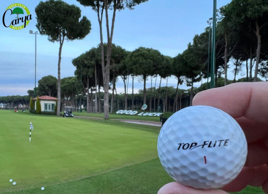 Mit TopBall auf dem Golfplatz Carya (Belek, Türkei)
