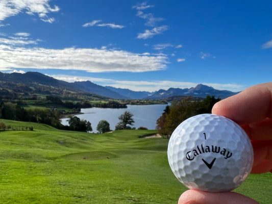 Mit TopBall auf dem Golf de la Gruyère