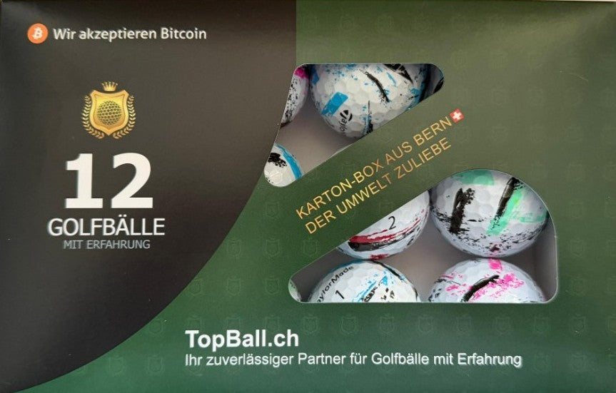 🏌️ TaylorMade SpeedSoft Ink Golfbälle in der 12er Box von TopBall Schweiz