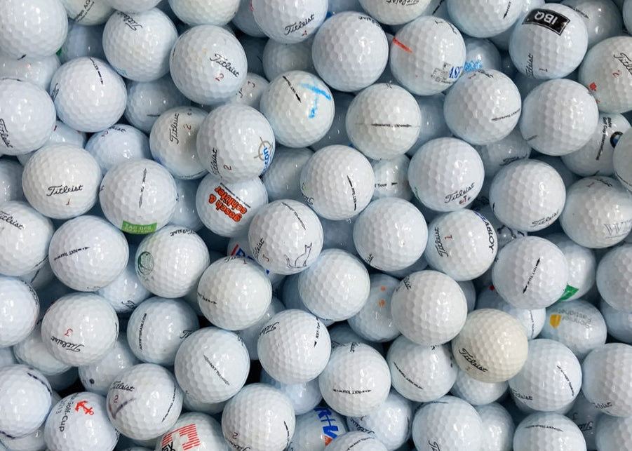 ⛳🏌️♀️50 gebrauchte Titleist NXT Mix Golfbälle im Netz – nachhaltige Lakeballs von TopBall Schweiz