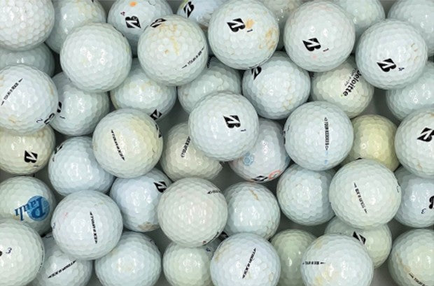 ⛳ Bridgestone Mix Lakeballs kaufen: 50 gebrauchte Bridgestone Golfbälle, diverse Modelle (E5, E6, Tour B u.a.). Geprüfte Qualität, Golfbälle mit Erfahrung aus Bern.