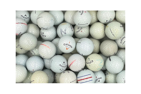 Gebrauchte Callaway HX Golfbälle im 50er Netz in gutem Zustand, recycelte Golfbälle günstig kaufen