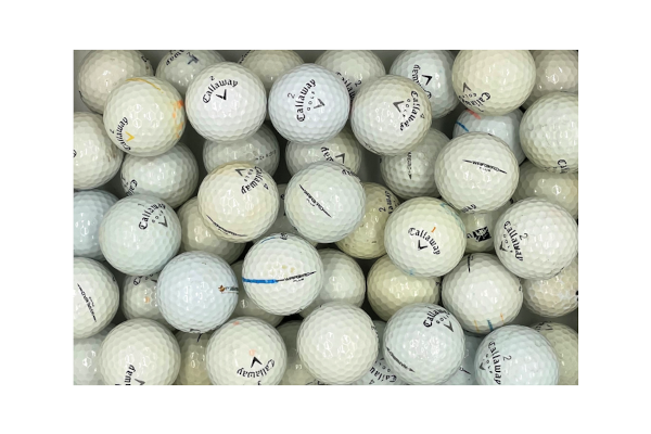 Gebrauchte Callaway Warbird Mix Golfbälle im 50er Netz in gutem Zustand, recycelte Golfbälle günstig kaufen