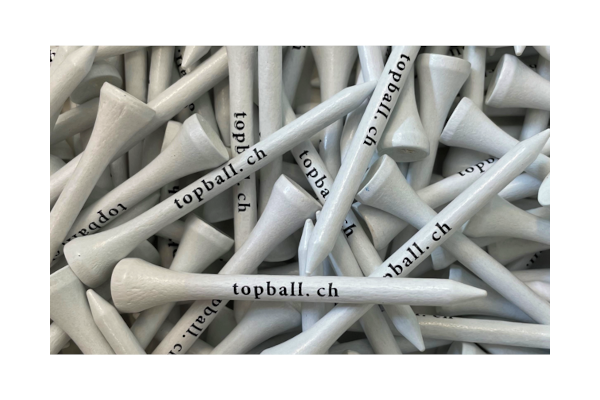 Weisse TopBall Holztees zum absoluten Toppreis