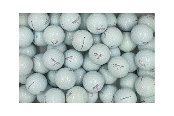 Gebrauchte Kirkland Golfbälle im 50er Netz in gutem Zustand, recycelte Golfbälle günstig kaufen