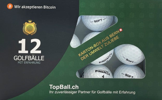 ⛳ Pinnacle Soft Lakeballs – 12 gebrauchte Golfbälle mit Erfahrung in der TopBall Box, geliefert aus Bern