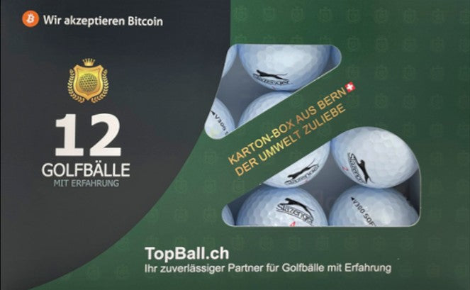 ⛳ Slazenger Lakeballs – 12 gebrauchte Golfbälle mit Erfahrung in der TopBall Box