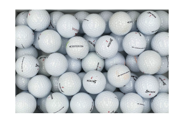 Gebrauchte Srixon Distance Golfbälle im 50er Netz in gutem Zustand, recycelte Golfbälle günstig kaufen
