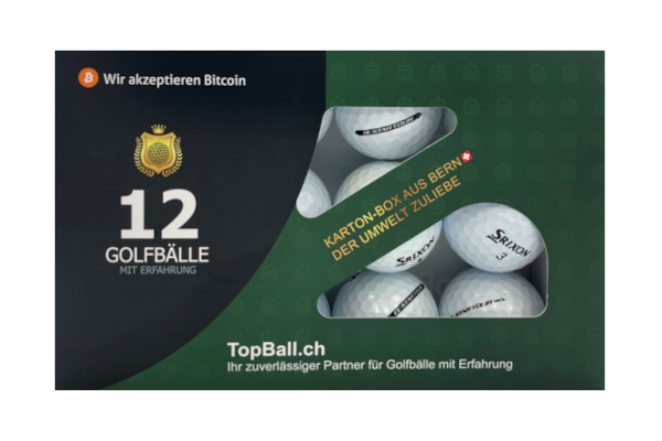 Gebrauchte Srixon Q-Star Tour Golfbälle im 12er Set in gutem Zustand, recycelte Golfbälle günstig kaufen