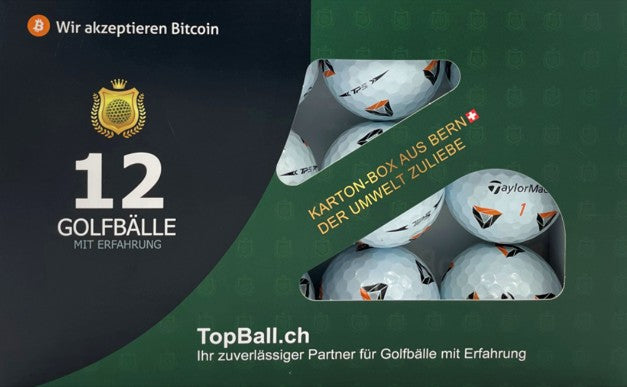 ⛳ TaylorMade TP5x pix Lakeballs – 12 gebrauchte Premium-Golfbälle mit Erfahrung in der TopBall Box, geliefert aus Bern