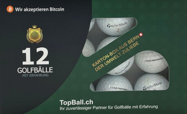 🏌️ TaylorMade Tour Preferred X Golfbälle in der 12er Box von TopBall Schweiz