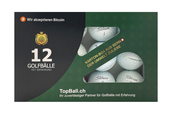 Gebrauchte Titleist ProV1 Golfbälle im 12er Set in gutem Zustand, recycelte Golfbälle günstig kaufen