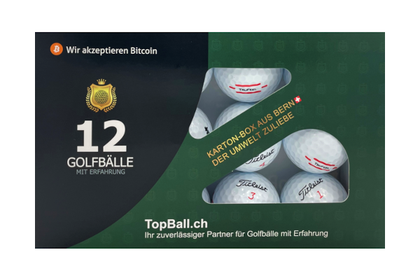 Gebrauchte Titleist Trufeel Golfbälle im 12er Set in gutem Zustand, recycelte Golfbälle günstig kaufen
