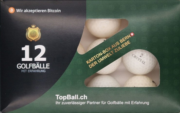 Farbige Crystal Golfbälle White