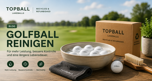 Golfball reinigen leicht gemacht – Lakeballs von TopBall mit Wasser und Bürste reinigen für bessere Leistung und längere Haltbarkeit
