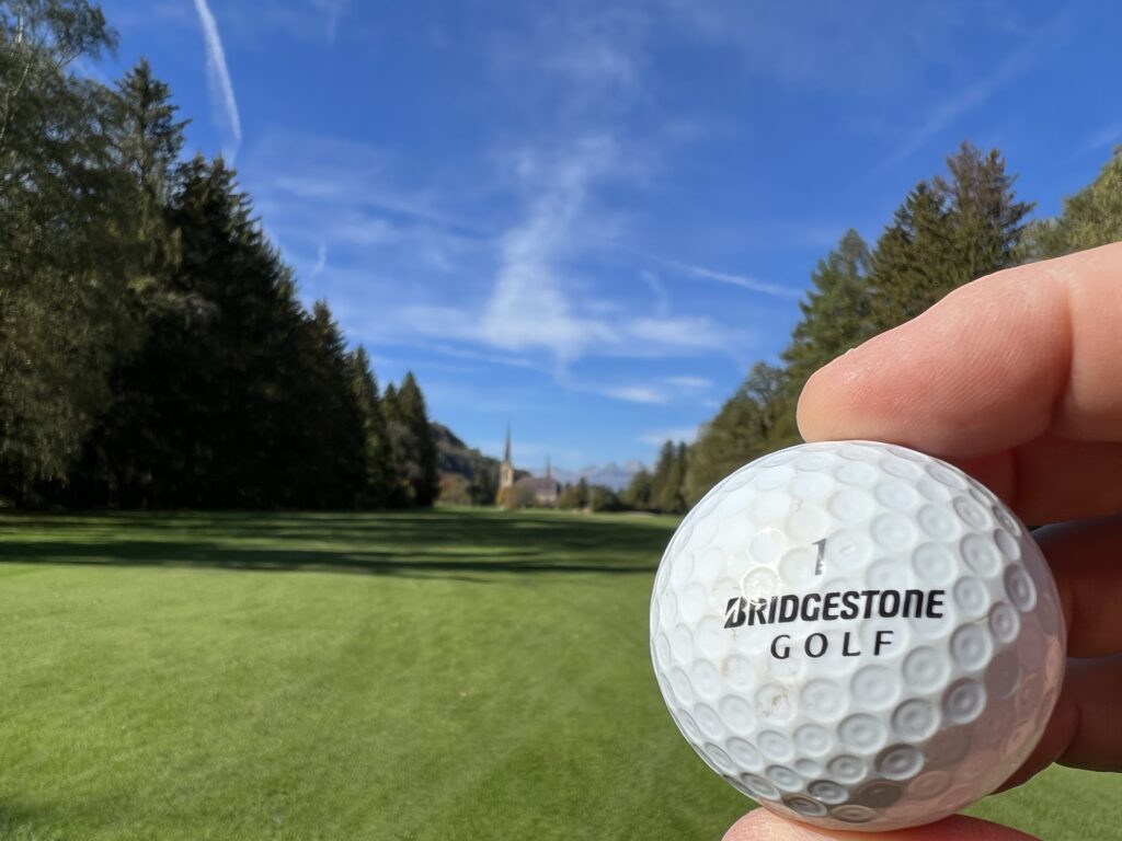 Mit TopBall auf dem Golfplatz Bad Ragaz