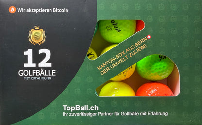 Farbige Golfbälle Mix – bunte Lakeballs für bessere Sichtbarkeit auf dem Golfplatz