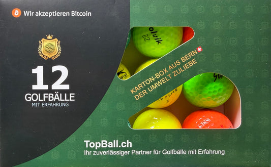 farbige golfbälle mix