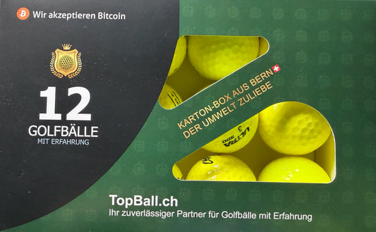 Golfbälle gelb topball lakeballs