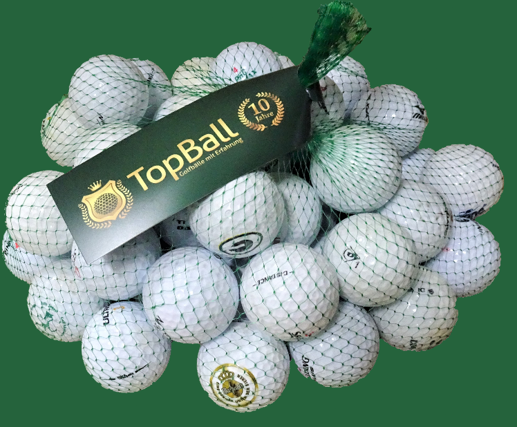 Economy Mix – 50 günstige gebrauchte Golfbälle diverser Marken und Farben von TopBall Schweiz