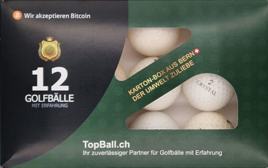 Farbige Crystal Golfbälle White