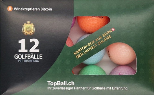 Farbige Crystal Golfbälle – gebrauchte Golfbälle von TopBall