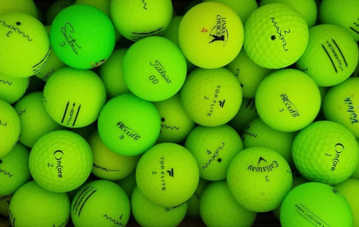 Farbige Color Grün Matt Mix – gebrauchte Golfbälle von TopBall