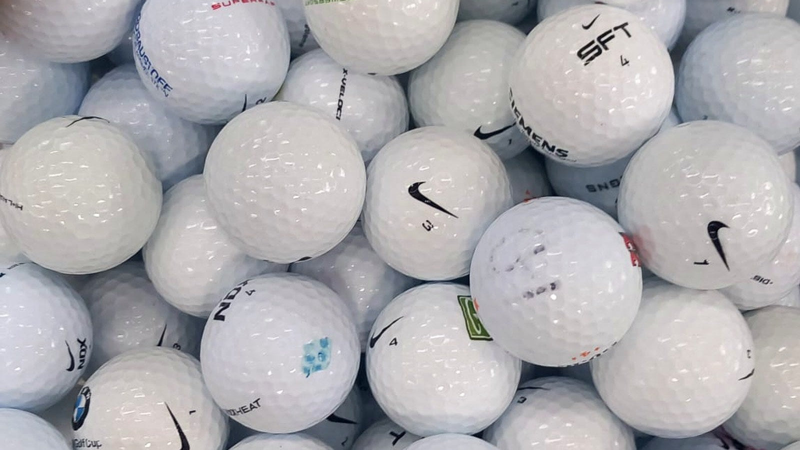 „Nike NDX und NDX Heat Golfbälle gebraucht – Nike Mix Lakeballs von TopBall"