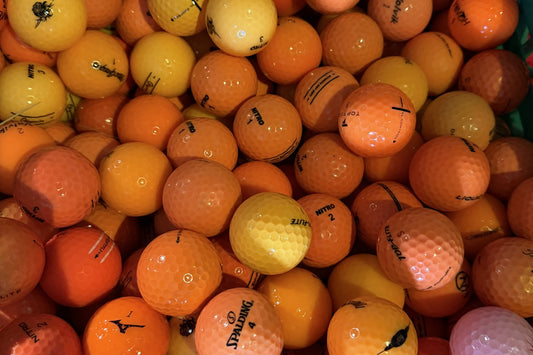 Orange Mix Lakeballs – orange gebrauchte Golfbälle von Hand geprüft, TopBall Bern