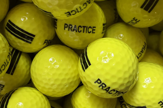 TopBall Range Mix – gelbe Practice Golfbälle mit Erfahrung, von Hand geprüft, TopBall Bern