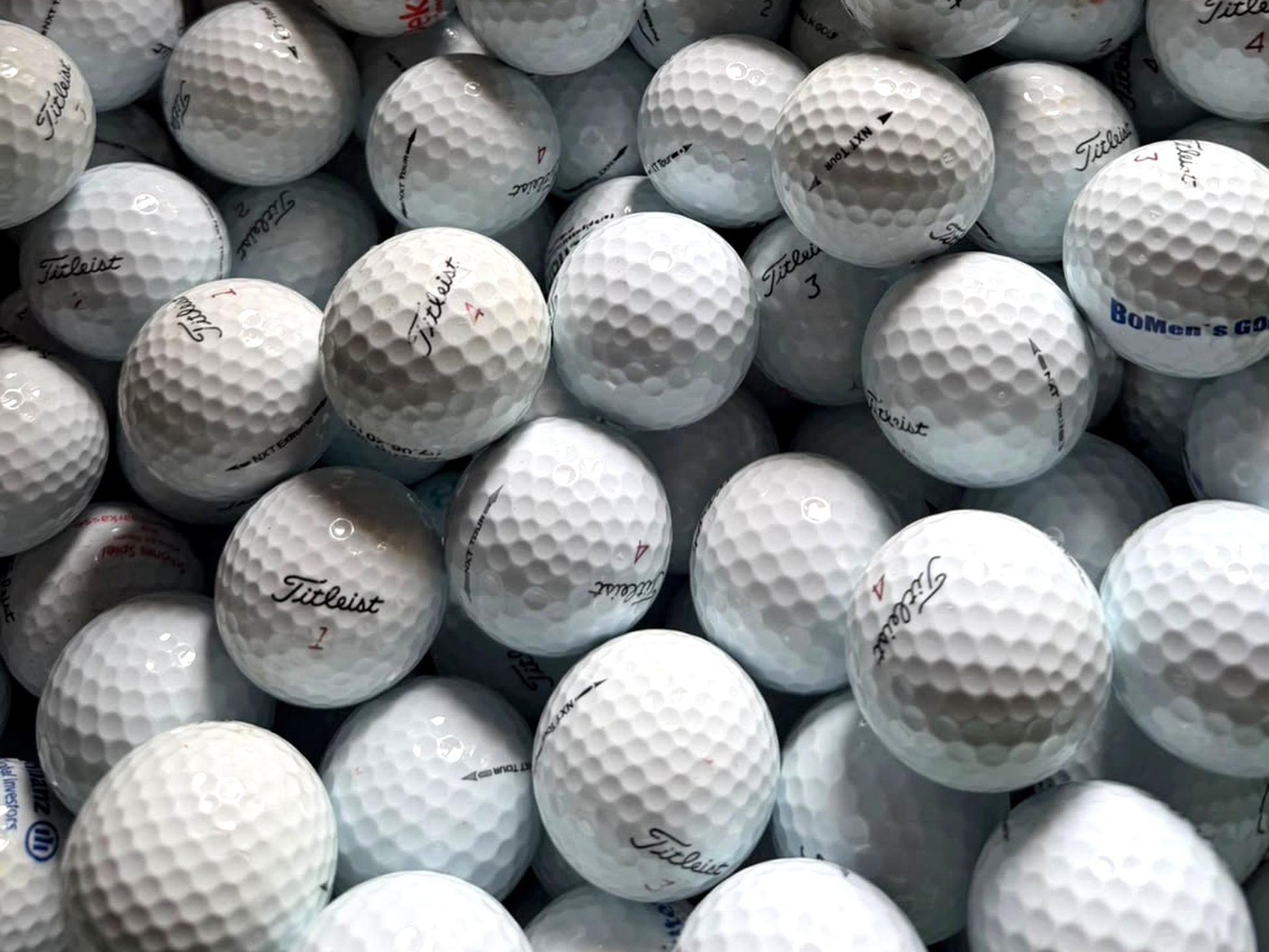 Titleist NXT Mix – 50 gebrauchte Titleist Golfbälle im TopBall Netz aus der Schweiz Golf